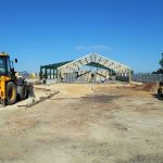 Steel framed building